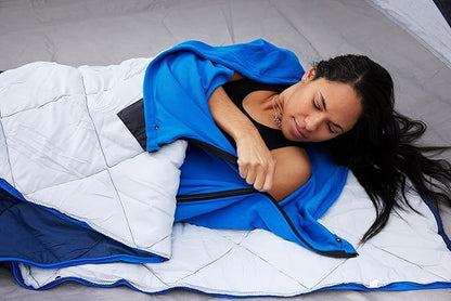 Camping Sleeping Bag Liner - Ultralight Warm Sleeping Bag Liner - Lightweight Compact Sleeping Bags For Adults - Zippered Rectangle Sleeping Bag Liner - Outdoor Sleepingbag Liners - Camp Accessories