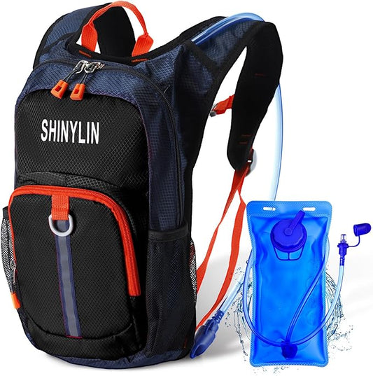 1 Pcs Kids Hydration Backpack with 1.5L Hydration Water Bladder Lightweight Water Backpack Hydration Pack