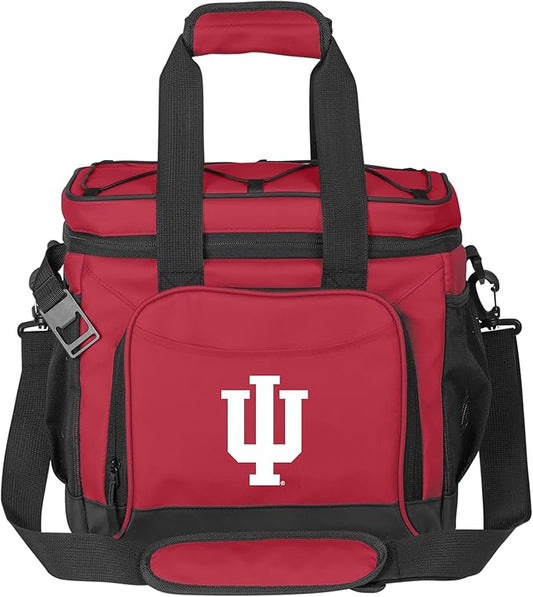 Logo Brands NCAA Flex 24-Can Cooler - Heat-Sealed Leak-Proof Lining, Built-in Bottle Opener, Adjustable Shoulder Strap- Great for Tailgates & Picnics