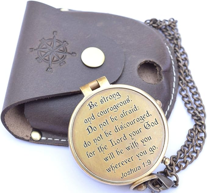 Engraved Compass for Confirmation Gifts, Baptism Gifts, Best Easter, Birthday Gifts, Graduation Gifts, Wedding Gifts, Religious Gifts for Men