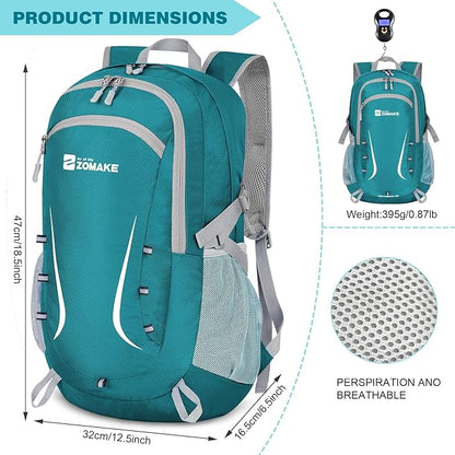 ZOMAKE Lightweight Packable Backpack 35L, Foldable Backpacks Water Resistant Collapsible Light Daypack for Hiking