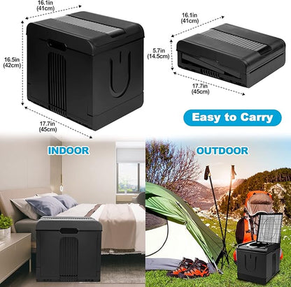 PORMYTRIP Portable Toilet Camping Toilet Foldable Toilet for Car Indoor Outdoor Commode Travel Toilet Portable Toilet for Camping,Tent,Hiking,Boating,Long Road Trips,Traffic jam,Home XX-Large Black