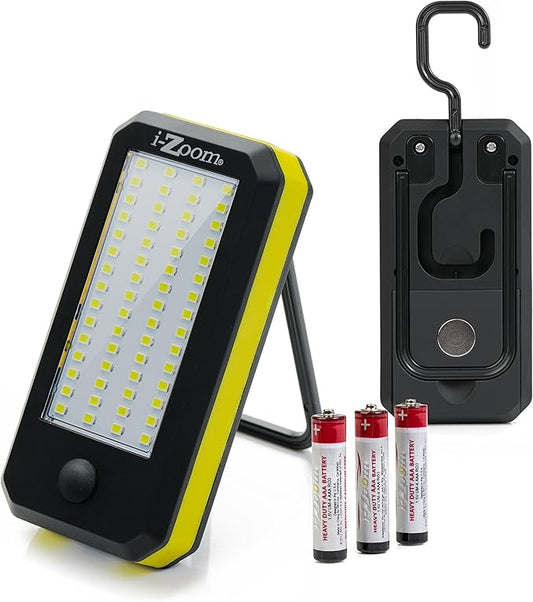 Versa Smart Utlility Light - 900 Lumens Extreme Brightness - 60 SMD Work Light - 4 LED Flashlight - for Camping, Emergency Kit, Auto and Home Repair.