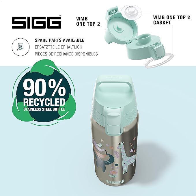 SIGG - Insulated Kids Bottle - Shield One Therm - For Carbonated Beverages - Dishwasher Safe - Stainless Steel - 17 Oz