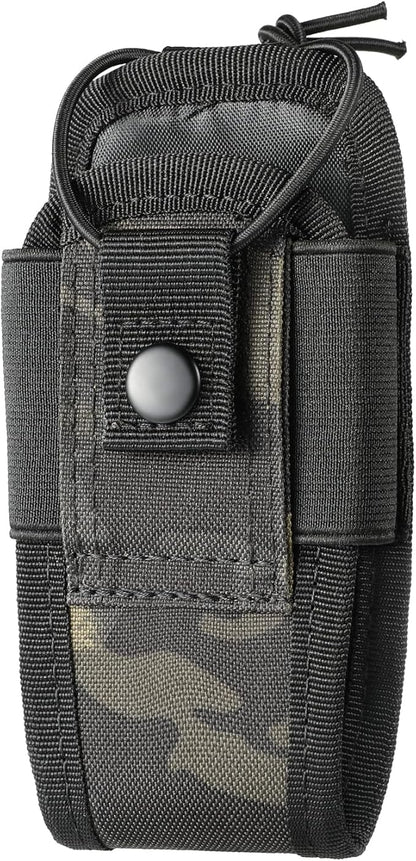 FRTKK Tactical Radio Holder Radio Holster Molle Radio Pouch Universal Radio Case Military Heavy Duty Radio Bag for Police Firefighter Two Ways Walkie Talkies Vest