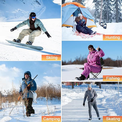 Heated Socks for Men Women with APP Control,5000mAh Rechargeable Electric Heated Socks,4 Heating Settings,Outdoor Camping Skiing Hunting