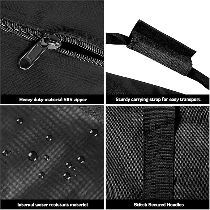 INFANZIA Duffel Travel Sports Equipment Bag, Long Luggage Bag with Upgrade Zipper Water Resistant, Extra Large Foldable Storage Bag for Camping, Tent, Tripod, Fishing(24x12x12 inch,1PCS)