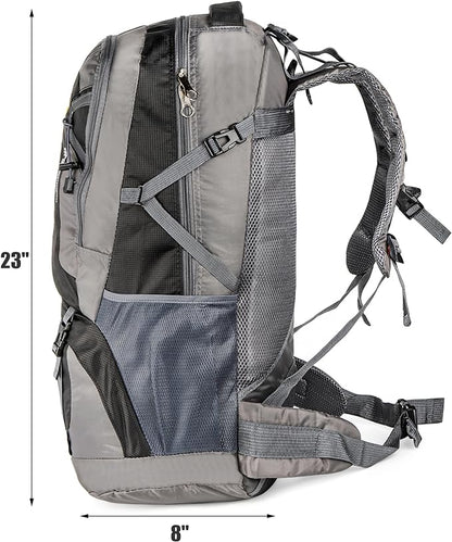 Yesland 60L Lightweight Hiking Backpack, Outdoor Sport Travel Daypack Camping Backpack Hiking Bag for Cycling, Hiking, Running, Climbing, Touring, Men, Women, Black