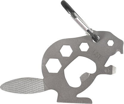 UST Tool-a-Long Multi-Tool Carabiners with Durable, Compact Stainless Steel Construction for Hiking, Kayaking, Camping, Travel and Outdoor Survival