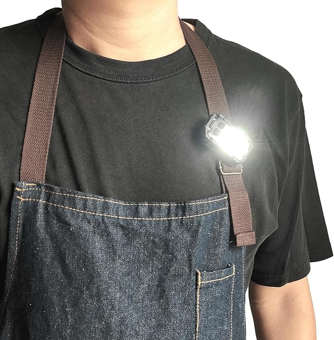 Rechargeable Pocket Keychain Lights with Lanyards,Clip on Hands Free Flashlight for Walking Camping Night Running