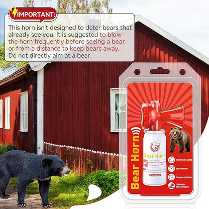 4 Pack Bear Horn to Scare Bears 1.4oz, Very Loud 120dB Bear Air Horns for Safety for Hiking, Heard Up to 1/2 Mile Away, Bear Spray Self Defense, Blow Horn to Scare Wild Animals, Bear Alarm