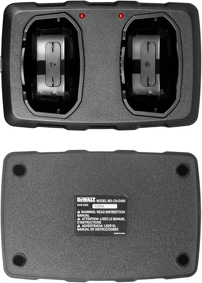 DEWALT DXFRS300 1 Watt Heavy Duty Walkie Talkies with Headsets - Waterproof, Shock Resistant, Long Range & Rechargeable Two-Way Radio with VOX (4 Pack) (2DXFRS300-SV1)