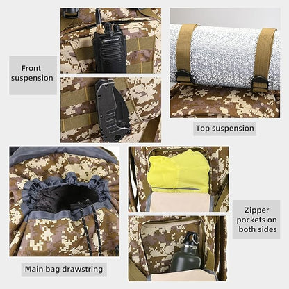 100L Camping Hiking Backpack Molle Rucksack Military Camping Backpacking Daypack