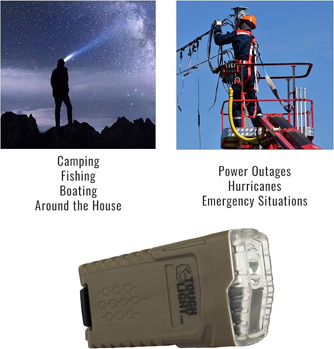 USB Rechargeable LED Emergency Flashlight for Home Power Failure, Waterproof, Small, High Powered for Camping, Hurricanes, Long Lasting with 2 Year Warranty. Has Red and Spot Light.