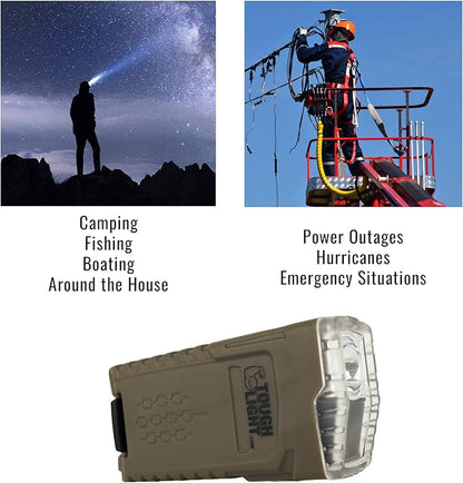 USB Rechargeable LED Emergency Flashlight for Home Power Failure, Waterproof, Small, High Powered for Camping, Hurricanes, Long Lasting with 2 Year Warranty. Has Red and Spot Light.