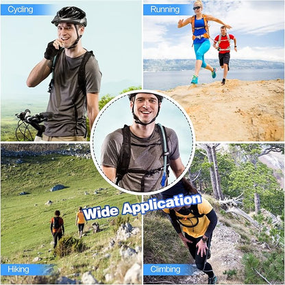 1.5/2/2.5/3L Hydration Bladder, 2pcs Water Bladder, Leakproof Water Reservoir for Hiking Biking Climbing Cycling Running Camping Backpack, Blue and Army Green