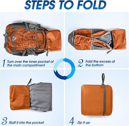 IGOLUMON Hiking Backpack 40L Packable Lightweight Camping Backpack Men Women Waterproof Hiking Daypack Outdoor Travel Daypack