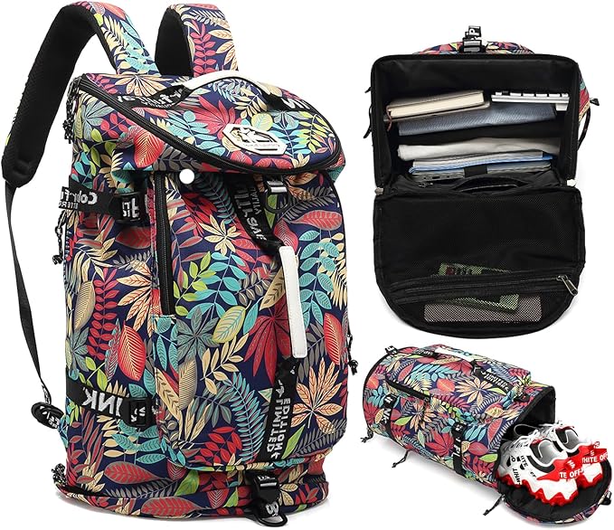 gym duffel bag backpack wrestling bag with shoe compartment 4 kinds of back method waterproof sports walking laptop