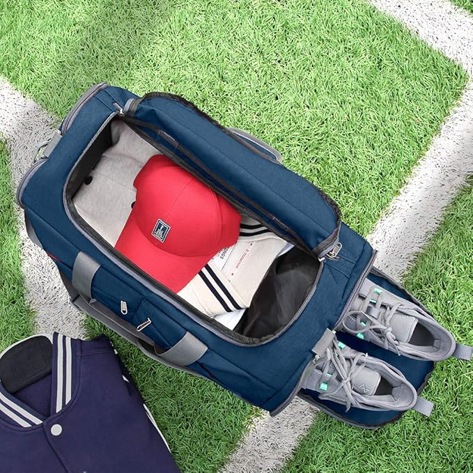 Canway Sports Gym Bag, Travel Duffel bag with Wet Pocket & Shoes Compartment for men women, 45L/40L, Lightweight