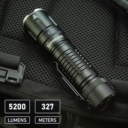 Reachareable Flashlights High Lumens, Sofirn SC33 Powerful Flashlights 5200 Lumens, Emergency Flashlight Super Bright, Waterproof Flashlights for Home