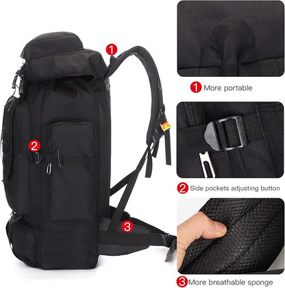 100L Hiking Camping Backpack Tactical Backpack for Men and Women Large Survival Hunting Waterproof Backpack Molle Rucksack Military Camping Backpacking Daypack
