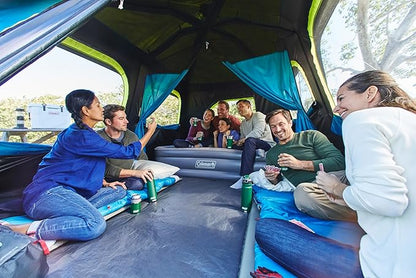 Coleman Instant Tent with 1-Minute Setup, 4/6/8/10 Person Tent with Pre-Attached Poles, Air Vent, & Carry Bag