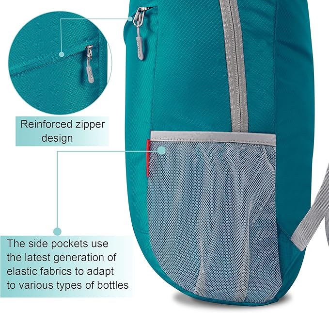 ZOMAKE Lightweight Packable Backpack 20L, Foldable Backpacks Small Daypack for Hiking Water Resistant Day Bag for Travel