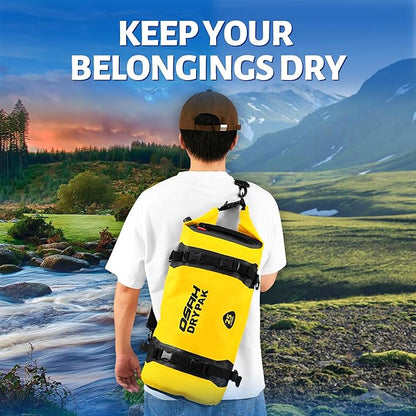Waterproof Dry Bag - Motorcycle Luggage Tail Bag with Straps for Back Seat, Roll Top Lightweight Waterproof Backpack Sack for Travel, Swimming, Boating, Kayaking, Camping and Beach