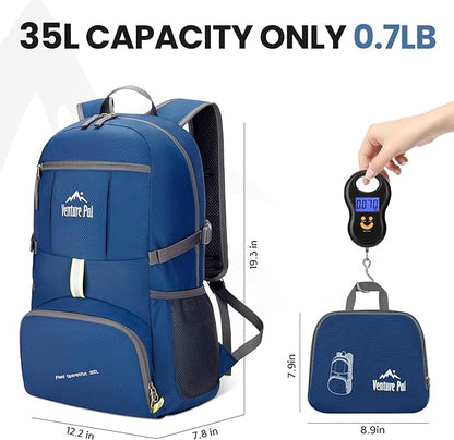Venture Pal 35L Ultralight Lightweight Packable Foldable Travel Camping Hiking Outdoor Sports Backpack Daypack