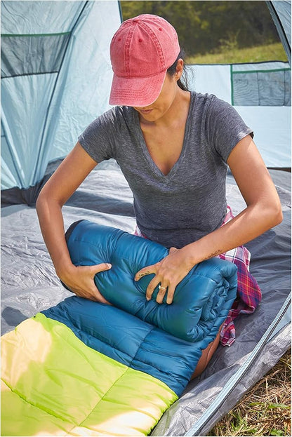 Coleman Kompact Sleeping Bag, Indoor/Outdoor Lightweight Sleeping Bag for Adults, 20°F/30°F/40°F Options for Camping, Hiking, Backpacking with Included Compression Sack
