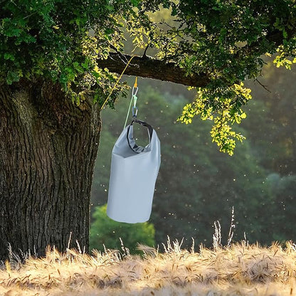 2 Sets Bear Food Bag Hanging System Ultralight Food Bag Hanging System Include 10 L Waterproof Bear Bag for Food Backing, Pulley System, Nylon Ropes and Clips for Camping Backpacking