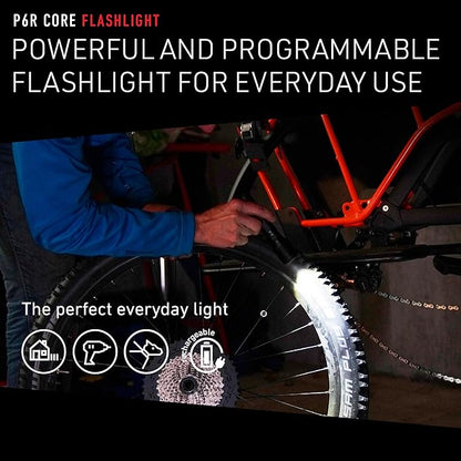 Ledlenser P6R Core Recharable Flashlight, High Power LED, 900 Lumens, Waterproof Light for Home and Emergency Use, Advanced Focus System