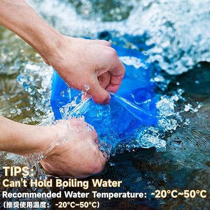 JEELAD Soft Folding Water Bottles BPA-Free Leak-Proof Hydration Bladder Water Bladder TPU Soft Running Water Bottles Collapsible Flask Hydration Pack Vest Ideal for Running Hiking Cycling Outdoor