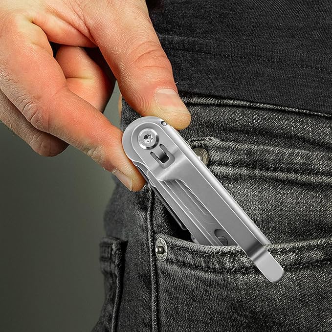 9-in-1 Multi Tool, Pocket Knife, Multitool Folding Knife for Camping Hiking Survival Fishing, Stainless Steel Lockable Multitool Knife Saw Scissors Bottle Opener Wire Stripper Glass Breaker