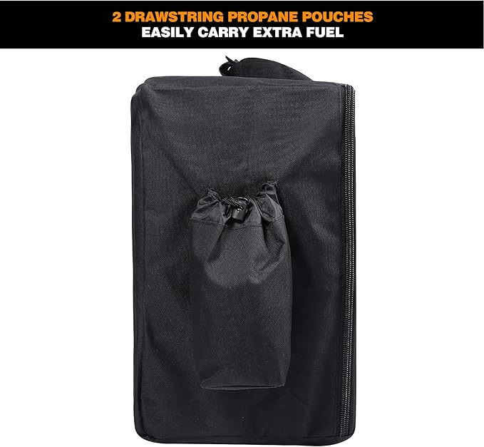 REDCAMP Camp Stove Burner Carry Bag for 3 Burner Stove, Large Stove Carry Case for Three Burner Stove Gas Grill Accessories