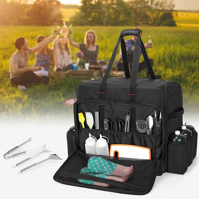 SAMDEW Camp Oven Carry Bag Compatible with Camp Chef Oven Stove Combo, Camping Oven Cover Compatible with Hike Crew Outdoor Gas Camping Oven, Portable Carrying Case for Camp Oven Accessories, Bag Only
