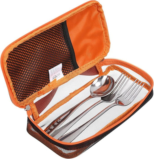 Cabilock Utensil Bag Silverware Case Travel Cookware Kit Storage Bag Tableware Fork Spoon Chopsticks Organizer for Backpacking Picnic BBQ Camping Hiking Travel