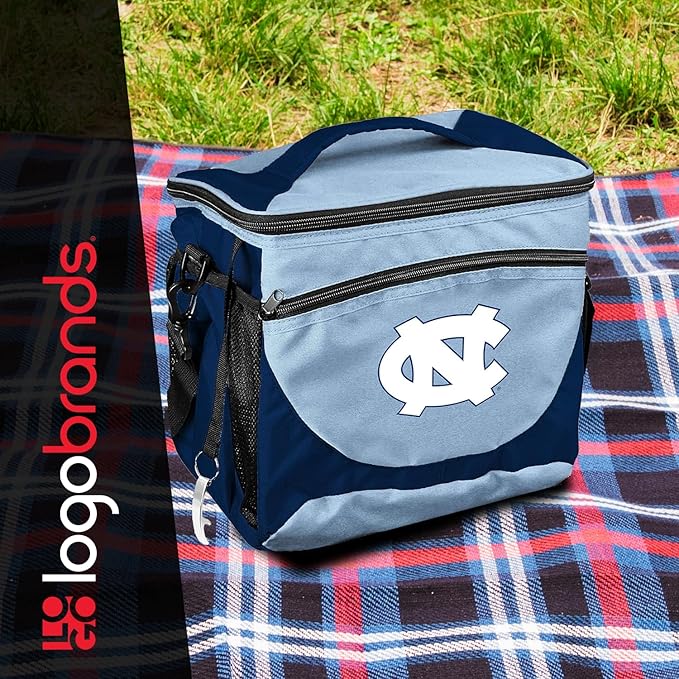 Logo Brands NCAA Unisex Adult 24-Can Cooler with Bottle Opener and Front Dry Storage Pocket, One Size, Multicolor