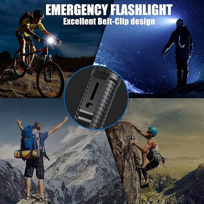 Rechargeable LED Flashlights high lumens,100000 Lumens Super Bright Tactical Flashlights,Waterproof Handheld Flashlight with 5 Mode,Built-in Battery,Zoomable for Emergencies Camping