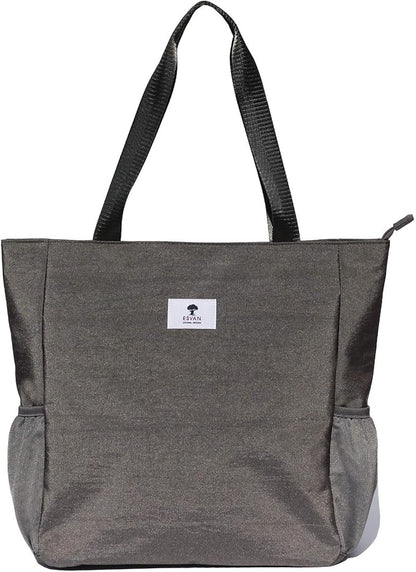 ESVAN Original Floral Water Resistant Large Tote Bag Shoulder Bag for Gym Beach Travel Daily Bags Upgraded