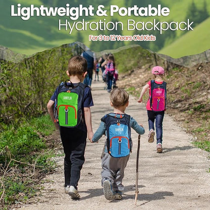 3 Pcs Kids Hydration Backpack with 1.5 L Water Bladder Hydration Pack for Kids Hydration Water Backpack for Kids Lightweight Insulated Water Pack for Boys Girls Biking Climbing Running Hiking