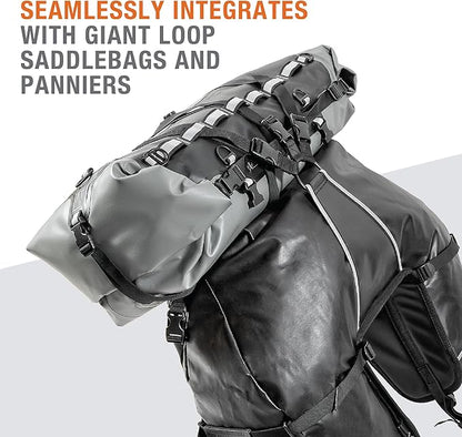 Giant Loop Tillamook Dry Bag, Waterproof Motorbike Luggage, Ideal for Fly and Ride Trips, 48-Liters Storage, Fits Any Large Motorcycle, UTVs, ATVs & Overlander