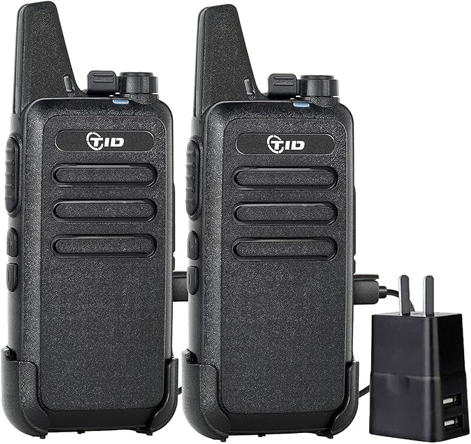 2 Pack Tid Radio TD-M8s Rechargeable Walkie Talkies for Adults Long Range
