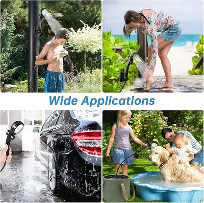 AlpsWolf Camping Shower, Electric Portable Shower with Digital Power & Temperature Display for Camping, Swimming, Hiking, Beach, Fishing