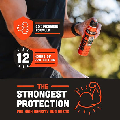 Ben's Adventure Formula - Tick & Mosquito Repellent for Up to 12 Hours of Protection - 20% Picaridin Bug Spray with EcoSpray Fine Mist Sprayer - Sweat-Resistant - 6 oz (3 Pack)