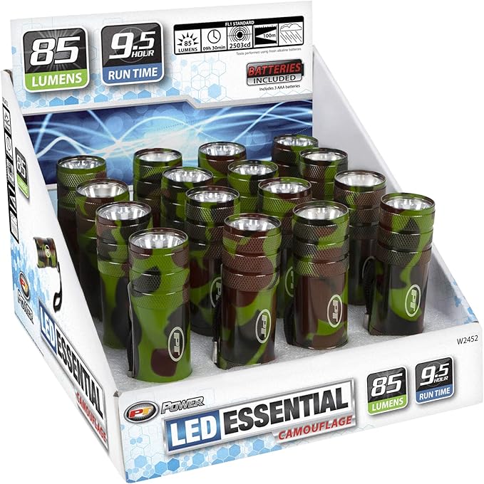 Performance Tool W2452 Flashlight Essential 85lm Camo (Sold as 1 Flashlight)