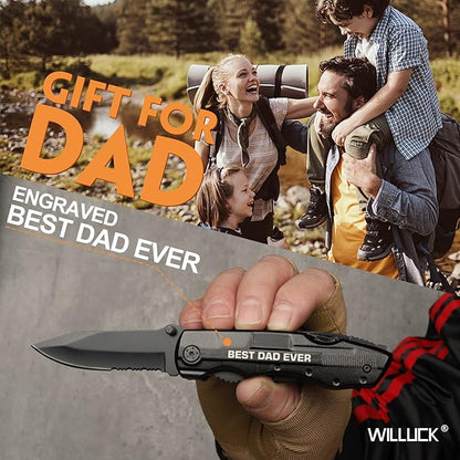 Fathers Day Dad Gifts from Daughter Son Wife - Dad Gifts for Fathers Day, Gifts for Dad - Birthday Gifts for Dad, Dad Christmas Practical Gifts - Stocking Stuffers for Dad, Pocket Multitool Knife