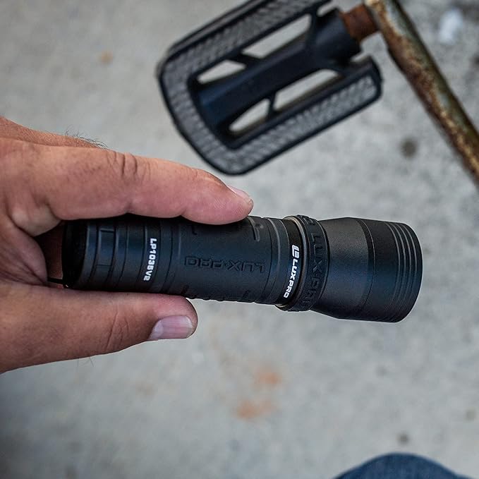 LUXPRO Zoom Focus CREE LED Flashlight High Lumen Tactical Handheld with TackGrip (LP1035V2)