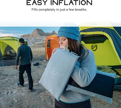 NEMO Fillo Elite Ultralight Pillow|Inflatable Backpacking Pillow for Travel, Backpacking, and Camping, Mango/Citron