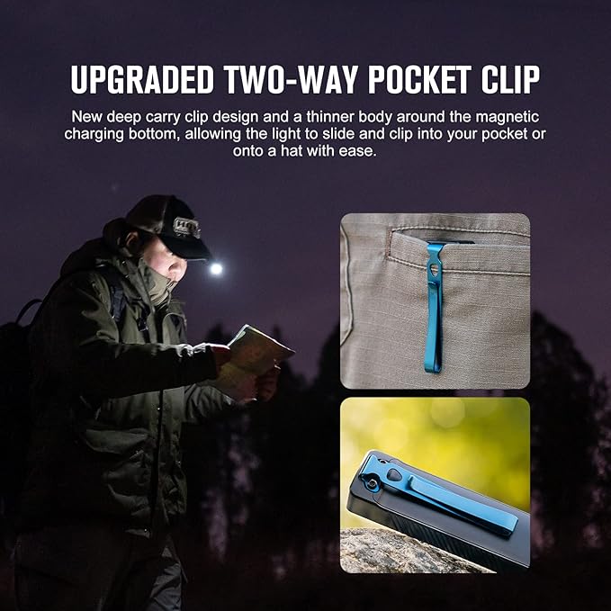 OLIGHT Arkfeld UV 365nm Black Light with 1000 Lumens White LED Flashlight, Rechargeable Flat Flashlight for Outdoors, Emergency, Working, Pet Urine Detection (Neutral White Light: 4000~5000K)